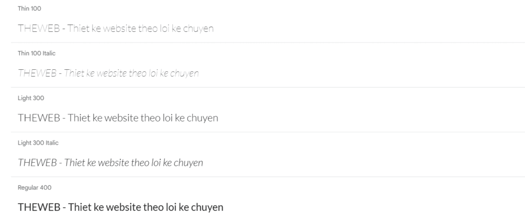 font website